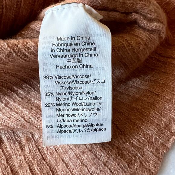 Madewell Crewneck Pullover Ribbed Sweater Size X-Small Relaxed Fit Girly Cozy - Picture 7 of 8